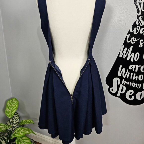 LULUS Flirting with Danger Cutout Navy Blue Mini Dress - Picture 11 of 12
